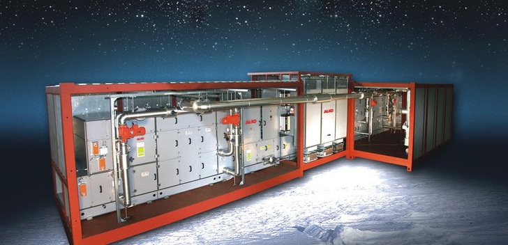 Steckerfertige Zentrale Klimatechnik für Neumayer III.