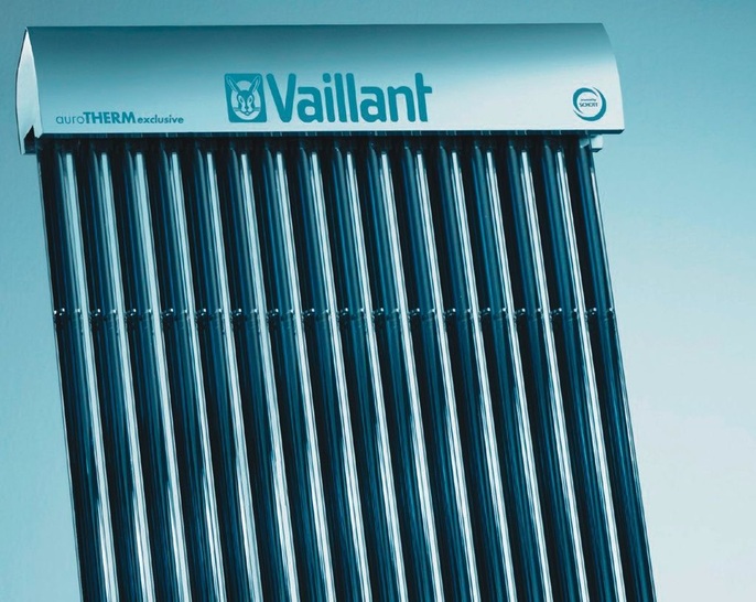 Vaillant lässt die Röhrenkollektoren „auroTHERM exclusiv“ mit Vakuumganzglasröhren von Schott-Rohrglas wegen des „potenziellen Risikos“ komplett austauschen. - © Vaillant
