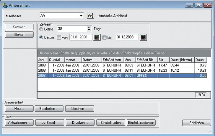 Kobold: S-Control mit Funktionalitäten einer elektronischen Stechuhr. - © Kobold
