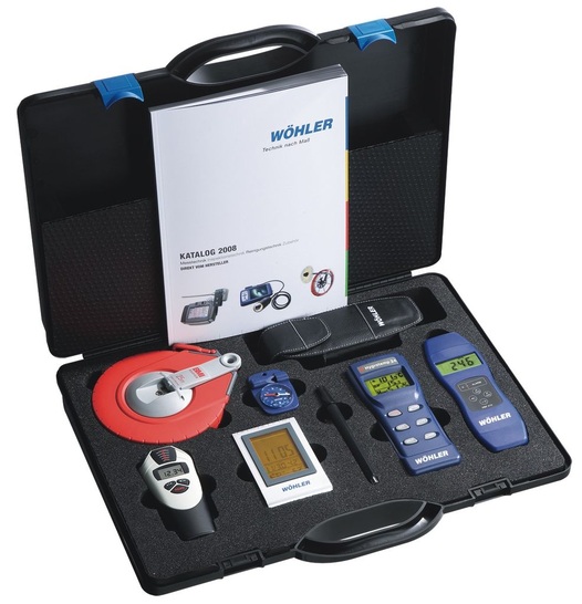 Wöhler: Energieberaterkoffer mit vielen wichtigen Helfern.