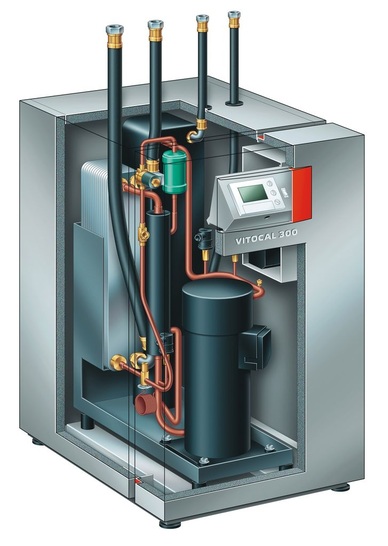 Viessmann: Luft/Wasser-Wärmepumpe Vitocal 300-A mit Digital-Scroll-Technik.