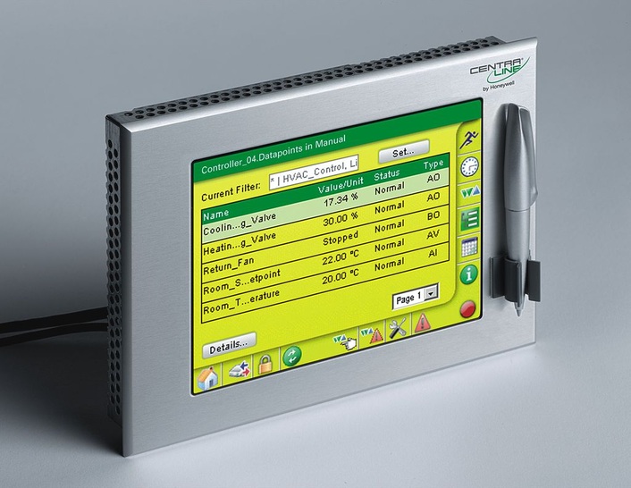 Honeywell: Touch-Display für alle CentraLine-Anlagenregler. - © CentraLine/Honeywell
