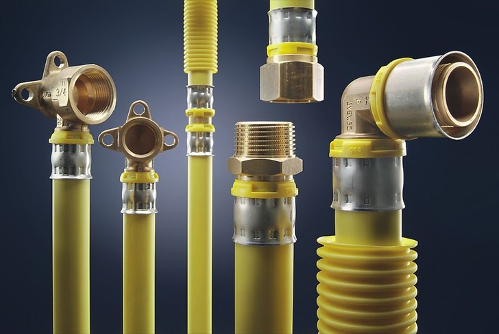 Fränkische: alpex-gas für die Gasinneninstallation.