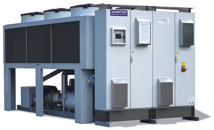Axima Refrigeration hat seine neue KältemaschinenGeneration um den luftgekühlten Quantum Air erweitert. - © Axima
 Axima Refrigeration hat seine neue KältemaschinenGeneration um den luftgekühlten Quantum Air erweitert.