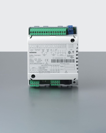 SBT: Zertifizierter Einzelraumregler Desigo RX. - © Siemens Building Technologies
 SBT: Zertifizierter Einzelraumregler Desigo RX.