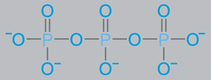 Tri-Phosphate (allgemein Polyphosphat) haben eine ausgeprägte härtestabilisierende Wirkung. Die Ausfällung von Kalk (Calcit) wird zeitlich verzögert, je nach Umgebungsbedingungen (pH-Wert, Temperatur usw.) möglicherweise unendlich lange.