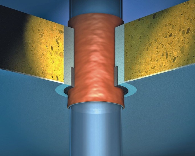 Doyma: Curaflam Rollit BBR im Einbau.