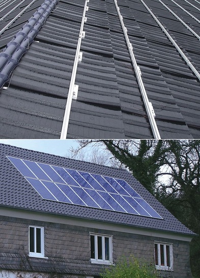 Westfa: Befestigungssystem Intersole zur PV-Modulintegration in die Dachhaut.