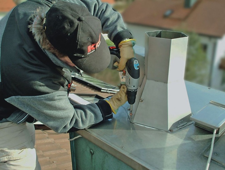 Kutzner + Weber: Rauchgassauger stellen Abführung der Verbrennungsprodukte sicher.