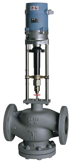 HORA: Dichtschließende Durchgangs- und Dreiwegeventile, im Bild der TYP BR216GF in DN150 mit dem Hubantrieb MC500. - © HORA
 HORA: Dichtschließende Durchgangs- und Dreiwegeventile, im Bild der TYP BR216GF in DN150 mit dem Hubantrieb MC500.