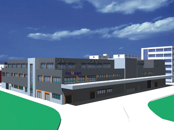 Prominent errichtet gerade einen neuen Fertigungskomplex für die Serienfertigung von Prozessdosierpumpen.