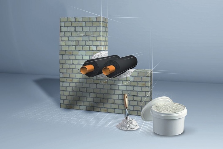 Armacell: Armaprotect 1000 Brandschutzpaste zum Ringspaltverschluss von Wand- und Deckendurchbrüchen. - © Armacell
