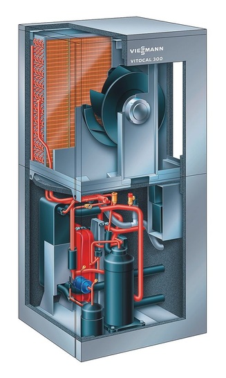 Viessmann: Luft/Wasser-Wärmepumpe Vitocal 300-A.
