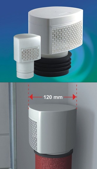 Dallmer: Mit nur 120 mm tiefe kann DallVent Maxi auch in Installationswänden eingebaut werden. - © Dallmer
