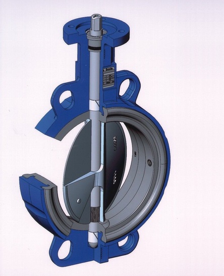 Danfoss: Absperrklappe Sylax mit Epoxid-Beschichtung und einteiliger Welle.