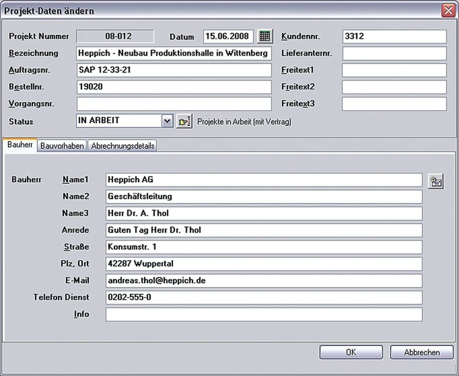 Kobold: Dialog aus der ­Honorarermittlungssoftware S-HOAI. - © Kobold
