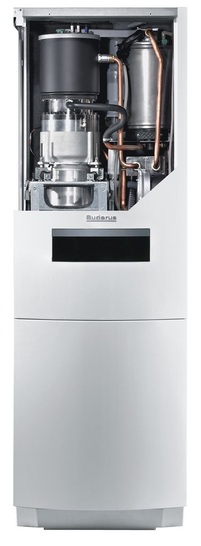 Feldtestgerät von Bosch Thermotechnik. Das Mikro-KWK-Gerät mit Freikolben-Stirlingmotor (1 kW<sub>el</sub>, 3…7 kW<sub>th</sub>) ist noch nicht frei am Markt verfügbar. - © Bosch Thermotechnik
