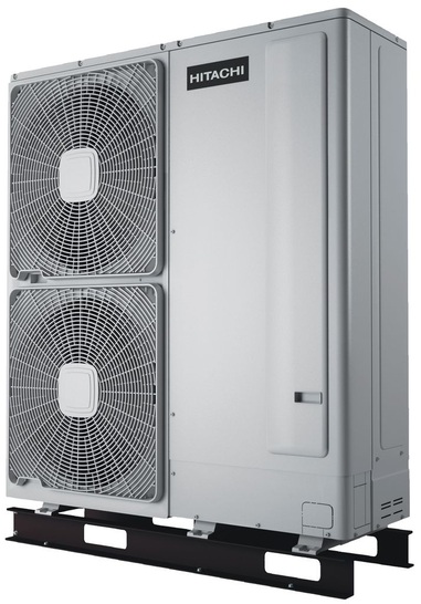 Hitachi: Invertergeregelte Luft/Wasser-Wärmepumpe Yutaki.