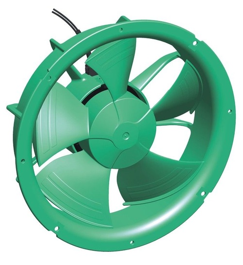 ebm-papst: OP-Grüner Energiespar-ventilator mit antimikrobieller Beschichtung. - © ebm-papst
