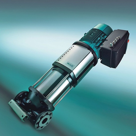 Wilo: Hochdruck-Kreiselpumpe Helix V22 für die Kaltwasserversorgung und für Kühlkreisläufe.