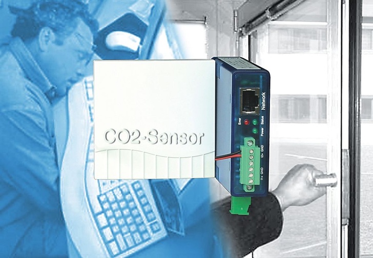 W&T: CO2-Fühler zum direkten Anschluss an Web-IO Analog-In-Geräte.