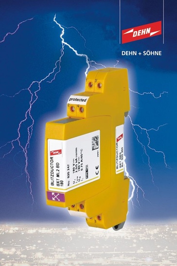 Dehn: Blitzductor BXT ML2 schützen MSR-Kreise, Bussysteme, Gefahrenmeldeanlagen und Telekommunikationssysteme. - © Dehn
