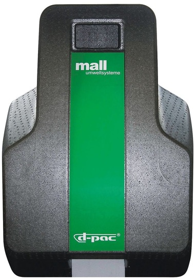 Mall: Stark schalldämmende Schaltschrankabdeckung der SanoClean Kleinklär­anlage für den Inneneinsatz.