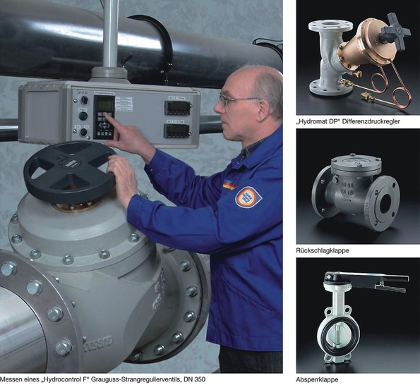 Bis DN400 bietet Oventrop Armaturen für den Anlagen- und Industriebau an.