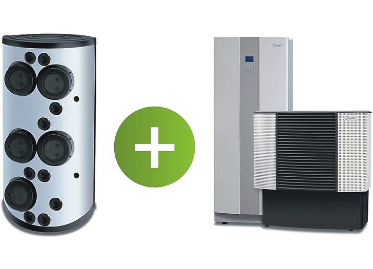 Danfoss: Multispeicher kombinieren Wärmepumpen in Neu- und Altbauten mit anderen Wärme-erzeugern und Solaranlagen. - © Danfoss
 Danfoss: Multispeicher kombinieren Wärmepumpen in Neu- und Altbauten mit anderen Wärme-erzeugern und Solaranlagen.