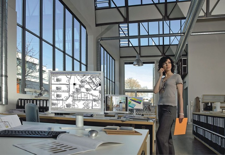 Der Bildschirm ist — ergonomisch gesehen — die wichtigste Hardware-Komponente eines CAD-Arbeitsplatzes. Wer aber an Arbeitstisch, Bürostuhl und Eingabegeräten spart, schränkt die Produktivität ein und gefährdet die Gesundheit.