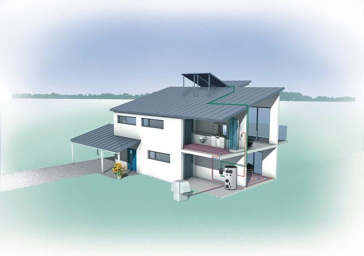 Dimplex: Kombispeicher PWD 750 für Wärme­pumpen-Solarsysteme.