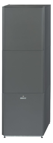 Altherma: Die Hochtemperaturwärmepumpe LuviType Plus mit zwei in Serie geschalteten Kältekreisläufen erreicht eine Vorlauf­temperatur von bis zu 80°C.