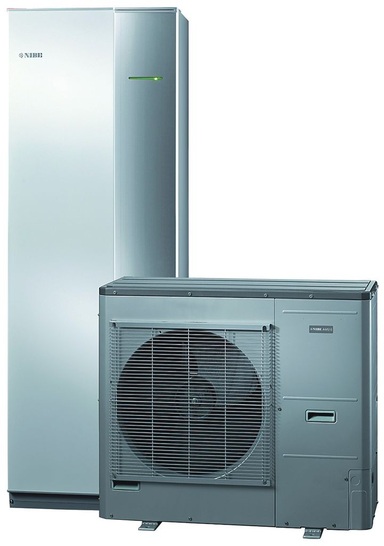 Luft/Wasser-Wärmepumpe Nibe Split für Heizung, Trinkwassererwärmung und Kühlung. - © Nibe
