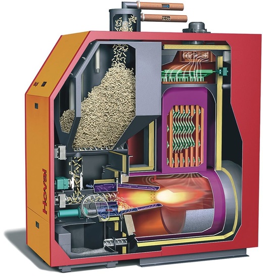 Hoval: Der Pellet-Heizkessel BioLyt ist jetzt mit bis zu 160kW verfügbar. - © Hoval
 Hoval: Der Pellet-Heizkessel BioLyt ist jetzt mit bis zu 160kW verfügbar.