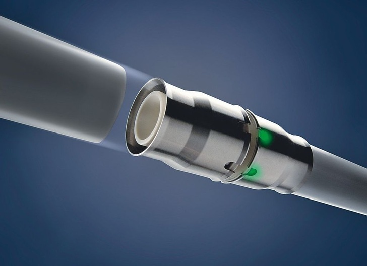 Fränkische: Steckfittingsystem Alpex-plus (16 und 20 mm). - © Fränkische
 Fränkische: Steckfittingsystem Alpex-plus (16 und 20 mm).