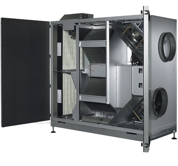 Exhausto: VEX 340 H (Standgerät für Horizontaleinbau). - © Exhausto
 Exhausto: VEX 340 H (Standgerät für Horizontaleinbau).