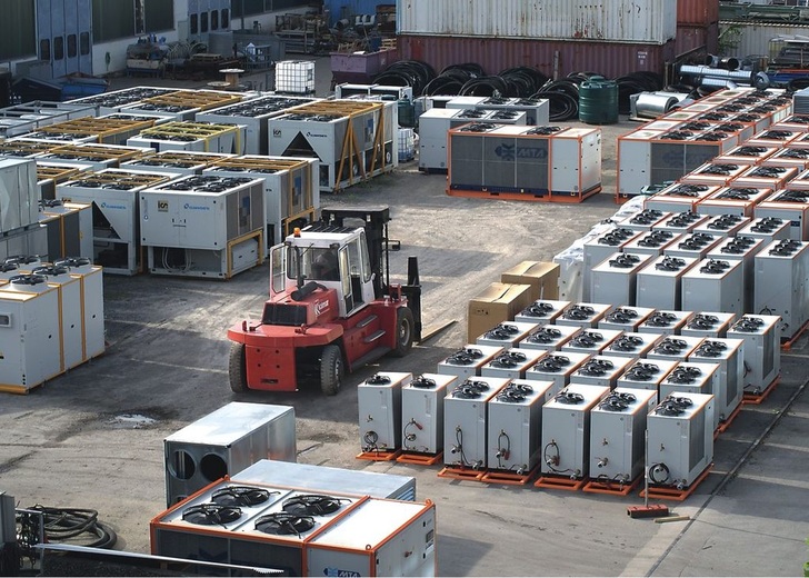 CoolEnergy: Mietflotte mit Kühlgeräten von 5 kW bis 5 MW.