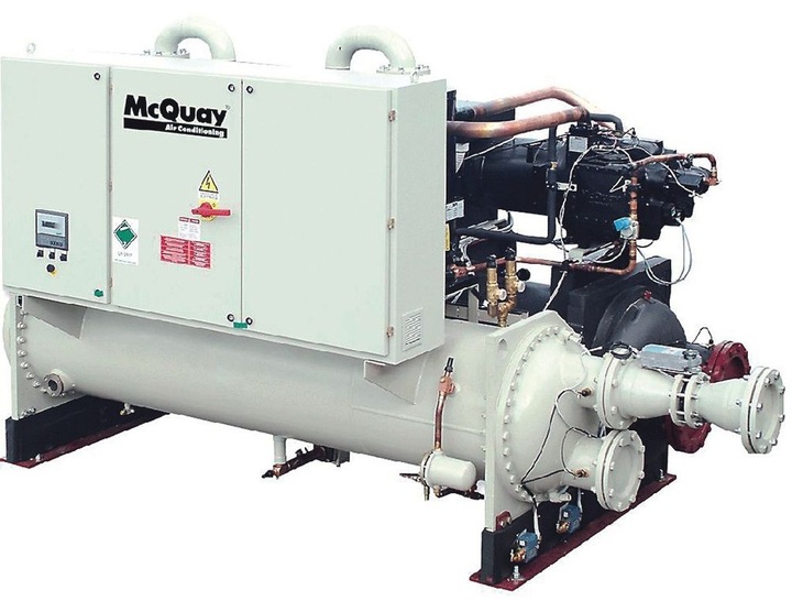 Aircool: McQuay PFS-Kaltwassersatz mit 1150 kW Kälteleistung.