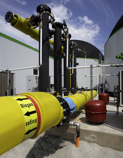 Verdichterstation einer Biogaseinspeisungsanlage. - © Herbert Stolz, Regensburg

