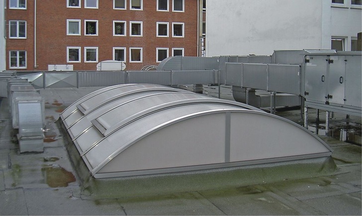 Lüftungsanlage für einen Gastronomiebetrieb. Referenz der auf die Technische Gebäudeausrüstung von Gastronomiebetrieben spezialisierten Hamburger PBA Planungsgesellschaft Haustechnik mbH.