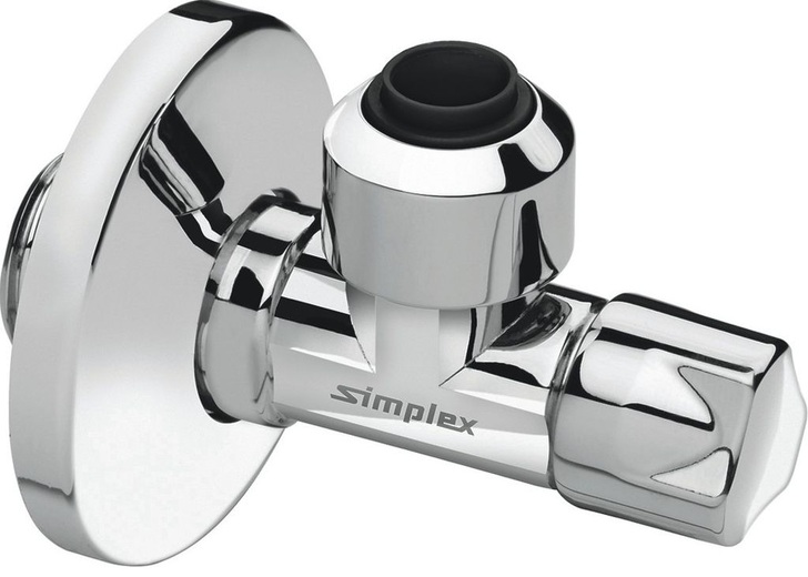 Simplex: Tectite Sanitär-Eckventil von Simplex mit Steckanschluss auf der Armaturenseite. - © Simplex
