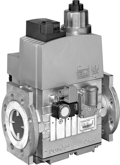 Dungs: Doppelmagnetventil DMV-5080/11 eco mit Energiesparspulen. - © Dungs
 Dungs: Doppelmagnetventil DMV-5080/11 eco mit Energiesparspulen.