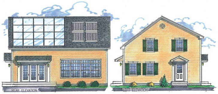 Eco Plus Home in der ostkanadischen Provinz New Brunswick mit Elektro-Wärmepumpe, Solarthermieanlage und Photovoltaikanlage.