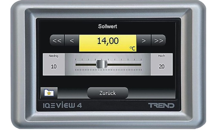 Trend Control Systems: IQView4 mit moderner Bedieneroberfläche.