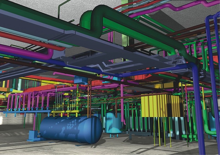 Alle für den SWR-Neubau von Thurm & Dinges erbrachten Planungsleistungen der Gewerke Sanitär, Feuerlöschtechnik/Sprinkler, Heizungs- und Kältetechnik sowie Raumlufttechnik wurden mit Software von C.A.T.S. erstellt. - © C.A.T.S.
