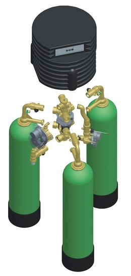 Grünbeck: Die DreifachEnthärtungsanlagen Delta-p 1“ und 1¼“ verfügen seit März 2009 über ein DVGW-Zertifikat.