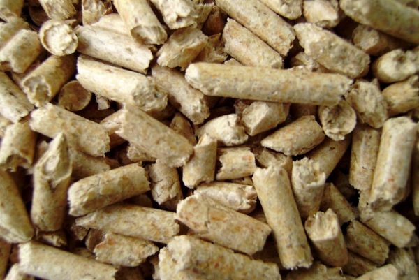 Holzpellets.