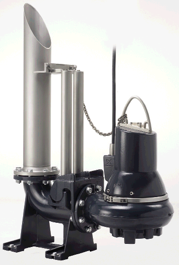 Grundfos: Neue Baureihe von Abwasserpumpen SL1/SLV, auch für die Verwendung mit Autokupplung. - © Grundfos.
