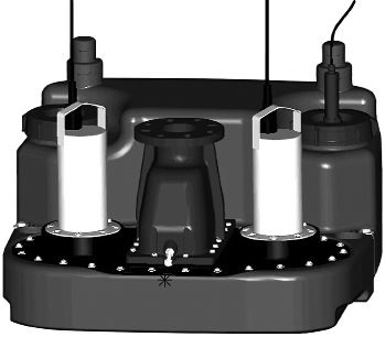 Wilo: Doppelpumpen-Abwasserhebeanlage Wilo-DrainLift M2/8 zur Abwasserentsorgung in Mehrfamilienhäusern sowie öffentlichen und gewerblichen Gebäuden.