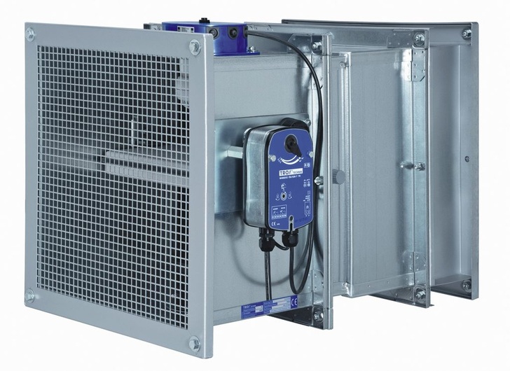 Die Zulassung schon dabei: Die Überströmklappe FK von Trox.